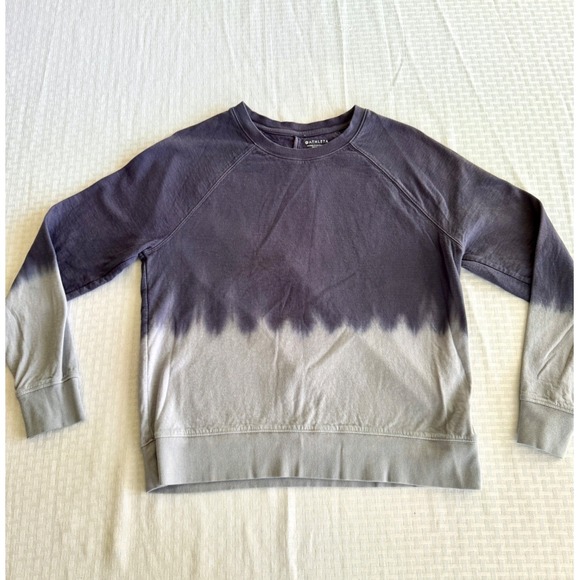 Athleta Tops - Athleta Dip Dye Sweatshirt Purple Grey Ombre Raglan Pullover Small RN 54023